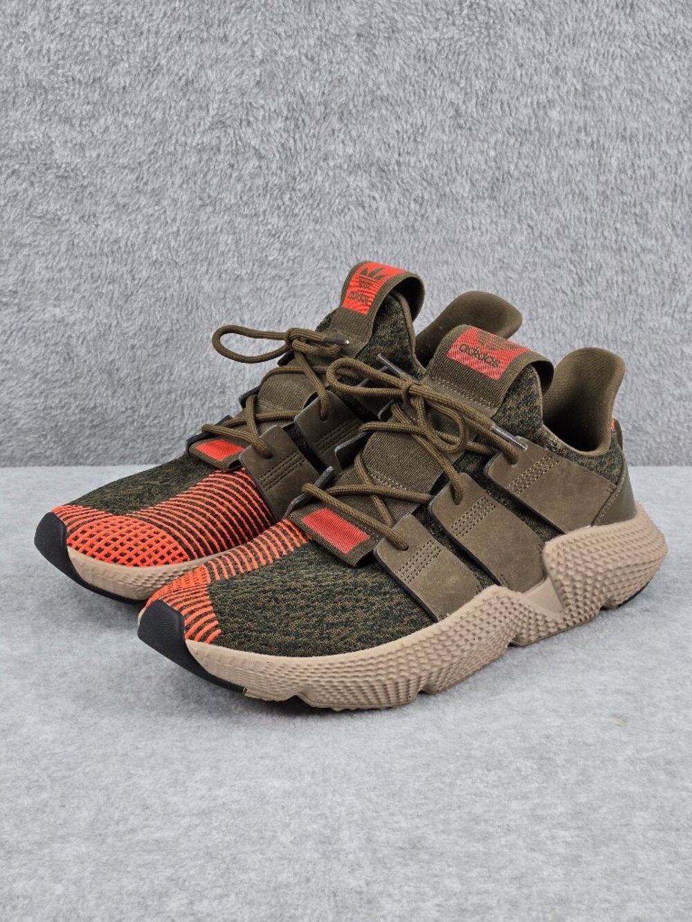 Adidas Prophere Shoes Mens 11.5 Olive Orange Sneakers Trainers Street Skate